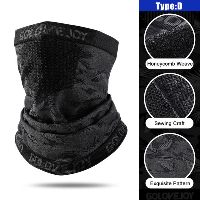 Winter Outdoor Fishing Mask High Stretch Warmth Fabric Breathable Mesh Windproof Soft Comfortable Non-ball Fabric Riding Mask