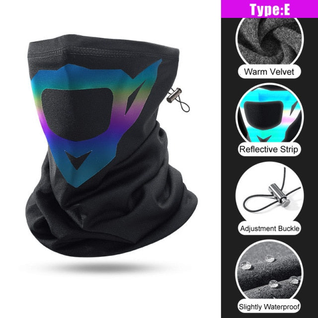 Winter Outdoor Fishing Mask High Stretch Warmth Fabric Breathable Mesh Windproof Soft Comfortable Non-ball Fabric Riding Mask