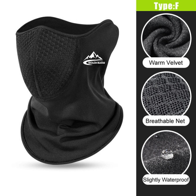 Winter Outdoor Fishing Mask High Stretch Warmth Fabric Breathable Mesh Windproof Soft Comfortable Non-ball Fabric Riding Mask