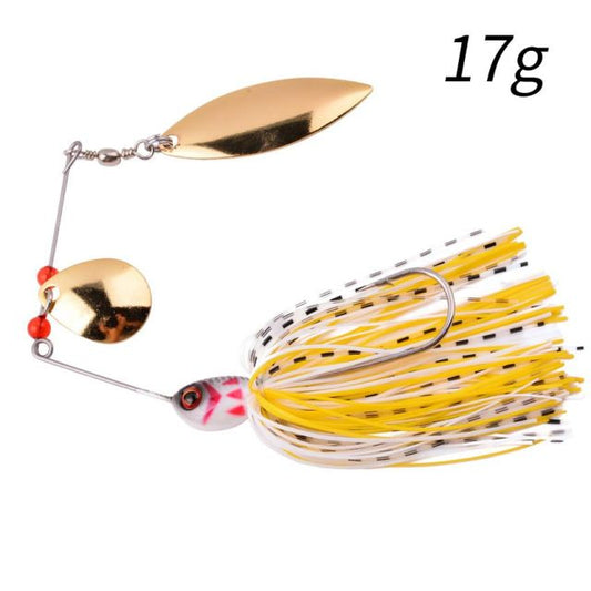 1pcs Spinner Bait 10G 16G 17G Metal Lure Hard Fishing Lure Spinner Lure Spinnerbait Pike Swivel Fish Tackle Wobbler Fishing