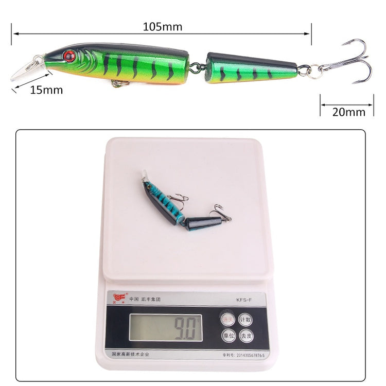 1Pcs 105mm 9g Fishing Bait Wobbler Swimming Lures Jig  Crankbait Artificial Bait Double Hooks For Fishing