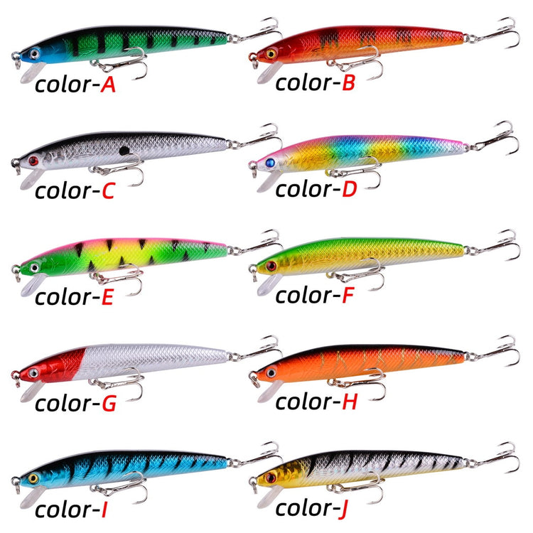 1Pcs Japanese Minnow Fishing Lures Floating Hard Bait 10.5mm 8.3g Artificial Wobbler Crankbait Carp Perch Pesca Fishing Tackle