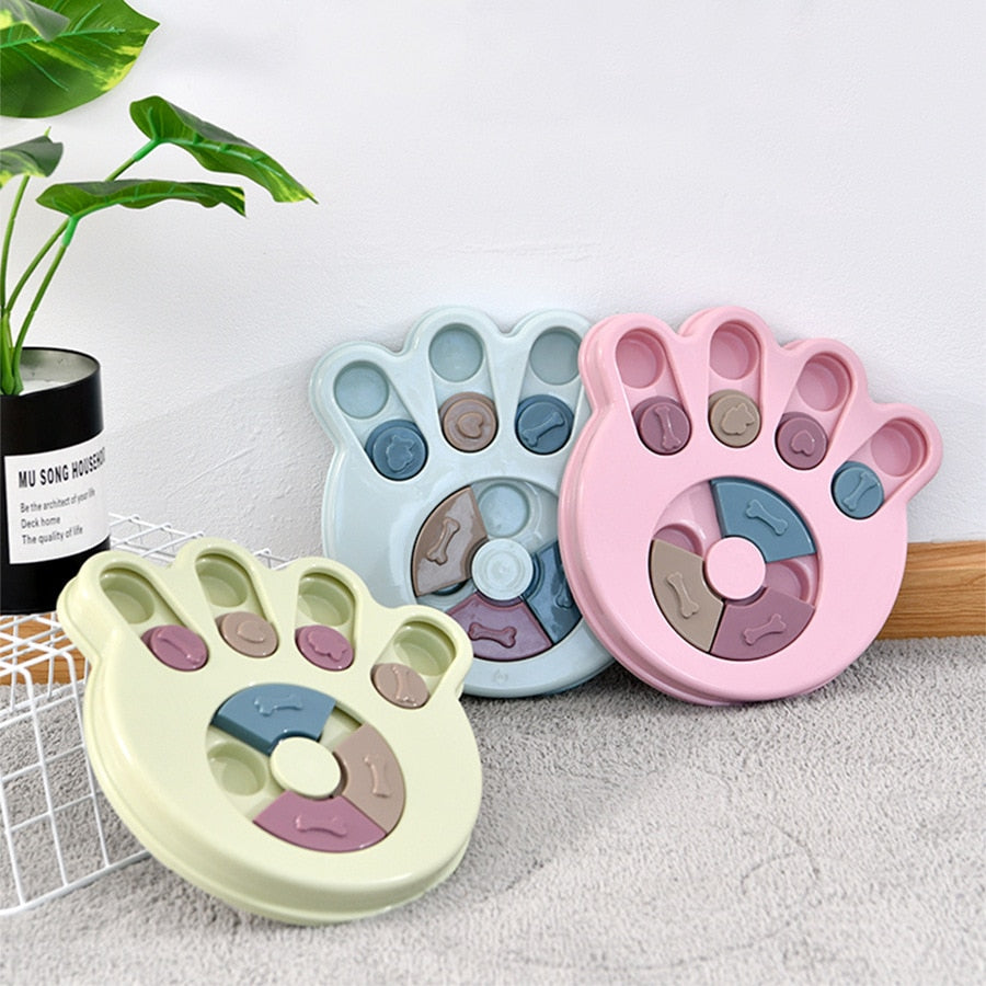 Dog educational toy slow feeder interactive increase puppy IQ food dispenser slow eating non-slip bowl pet dog training toy bowl