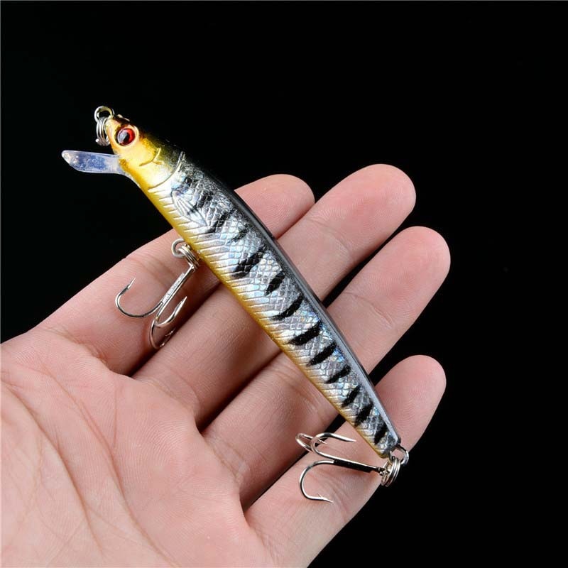 1Pcs Japanese Minnow Fishing Lures Floating Hard Bait95mm 7g Artificial Bait Wobbler Crankbait Carp Perch Pesca Fishing Tackle