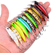 10pcs Laser Slow Minnow Fishing Lure Set 4g 7cm Wobblers Crankbaits Isca Artificial Hard Bait Carp Mini Fishing Lures Pesca