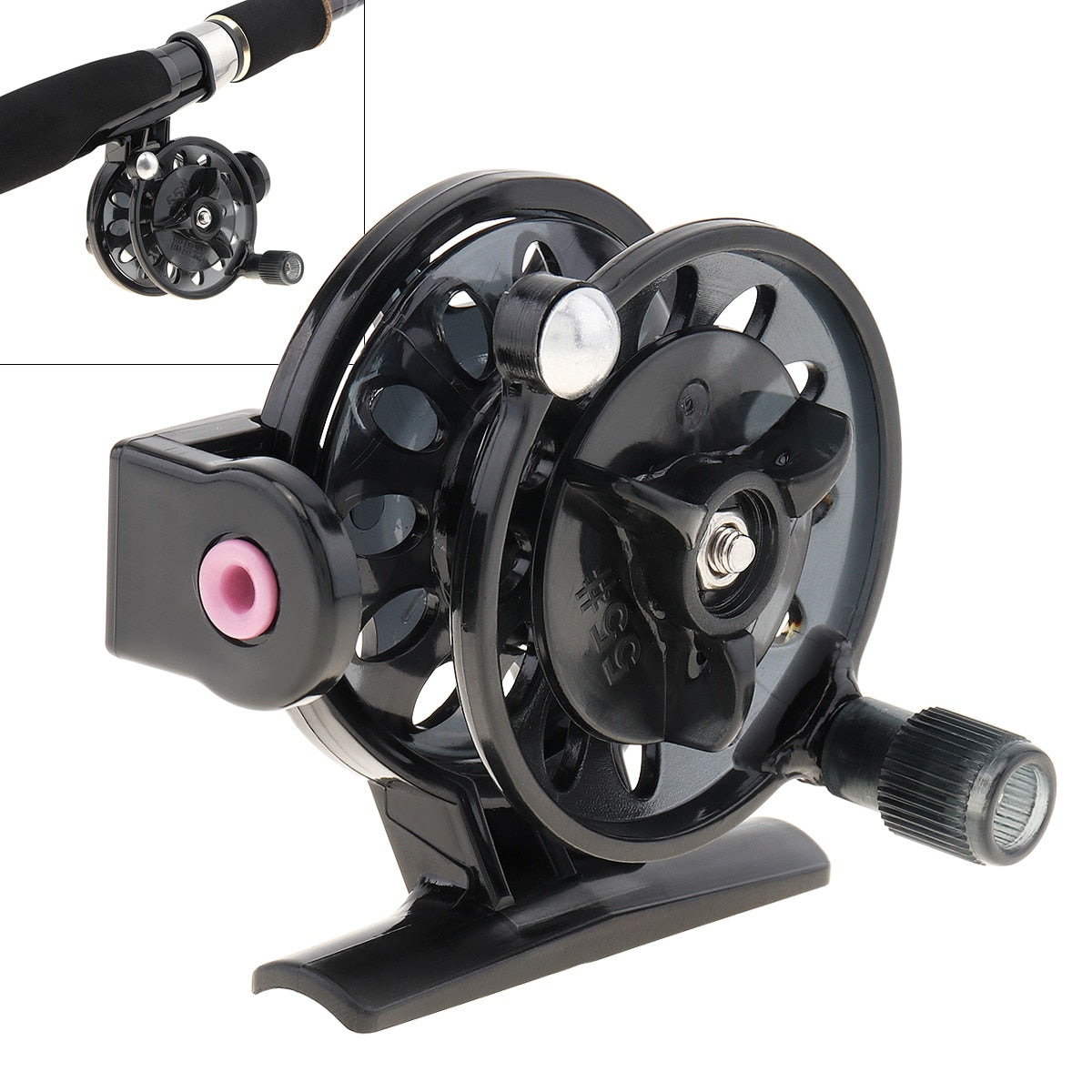 Mini Winter Ice Fishing Reel Ultralight 50mm 55mm 60mm Hand Reel Fly Fishing Line Wheel Carp Spool Pesca Fishing Goods Tackle