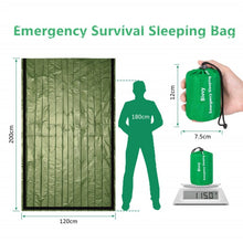 Waterproof Lightweight Thermal Emergency Sleeping Bag Bivy Sack - Survival Blanket Bags Camping, Hiking, Outdoor, Activities