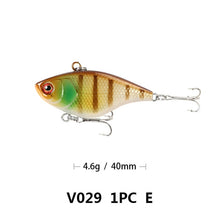 1PCS Hard VIB Lures Fishing Bait Treble Hooks Sinking Crankbait Wobber Fishing Tackle 4.6g 4cm