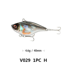 1PCS Hard VIB Lures Fishing Bait Treble Hooks Sinking Crankbait Wobber Fishing Tackle 4.6g 4cm