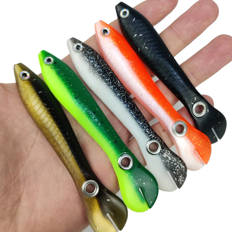 ZURYP 1PCS New silicone soft bait 10cm 6g Wobbler for Bass/Trout/ Pike Crankbaits Fishing Artificial Swimbait Tackle For fish