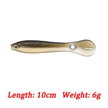 ZURYP 1PCS New silicone soft bait 10cm 6g Wobbler for Bass/Trout/ Pike Crankbaits Fishing Artificial Swimbait Tackle For fish