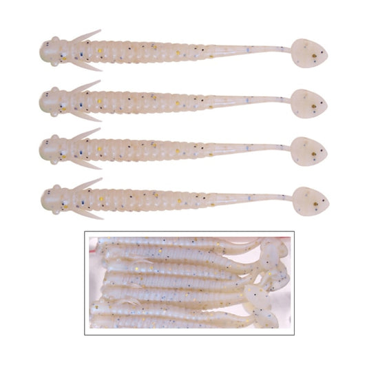 WESTBASS 8PCS Slug Soft Baits 75mm-2g Rubber Bass Swimbaits Silicone Fishing Lures Jigging Worm Wobbler Larva Shiner Isca Pesca