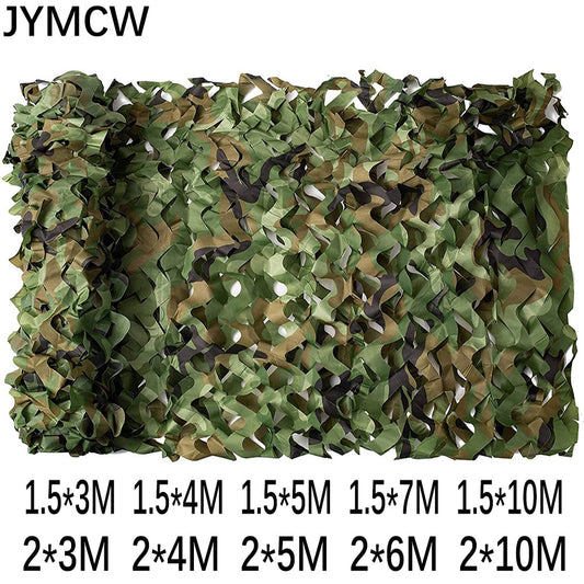 1.5x3m /2x10m Hunting Military Camouflage Nets Woodland Army training Camo netting Car Covers Tent Shade Camping Sun Shelter