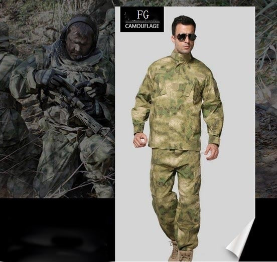 US Men Military Outdoor Breathable Mandarin Collar Army Camouflage Combat Uniform Set Apparel Suit Airsoft Hunting Clothing